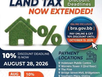Land Tax Discount Deadlines Extended