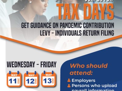 TAX DAYS - Pandemic Contribution Levy
